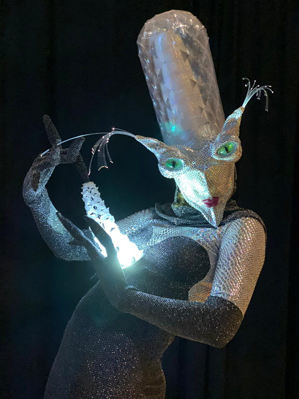 SOURCE; moving Sculpture, designed and made at the costume department of Cirque du Soleil in Canada after winning the artisan award in 2019